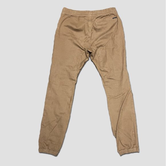 PacSun Men's Drawstring Joggers - Khaki/Tan - Picture 2 of 3